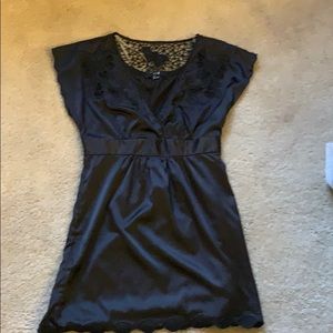 Little black dress with lace 😘